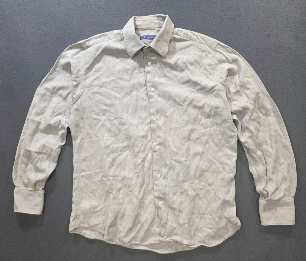 Johnny Bigg Kent Shirt Men's Floral Cotton Long Sleeve Button-Down XL A010023